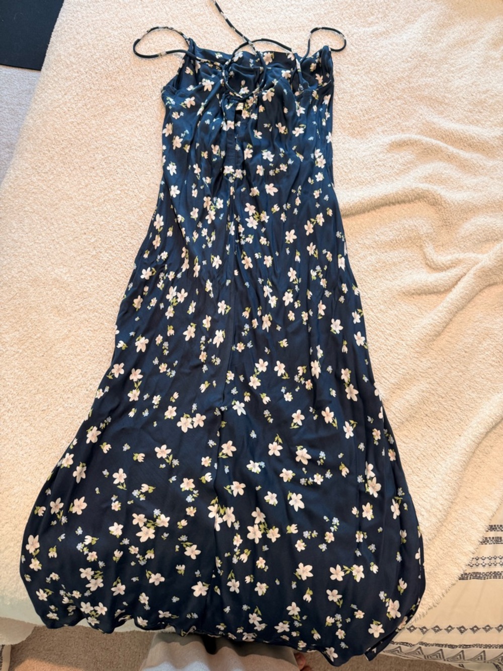RVCA Navy Floral Maxi Dress